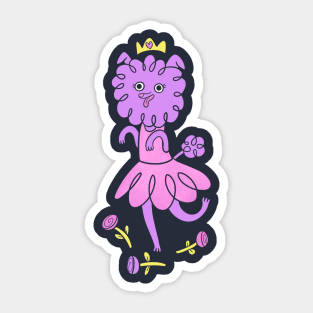 Poodle Ballerina Sticker